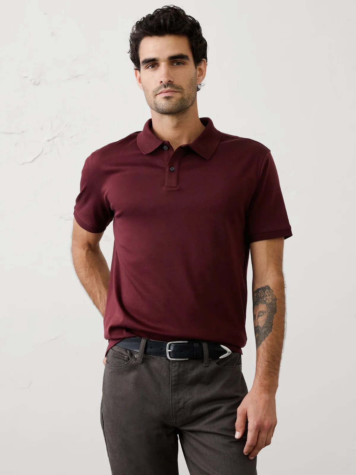 Standard-Fit Luxe Touch Polo by Banana Republic