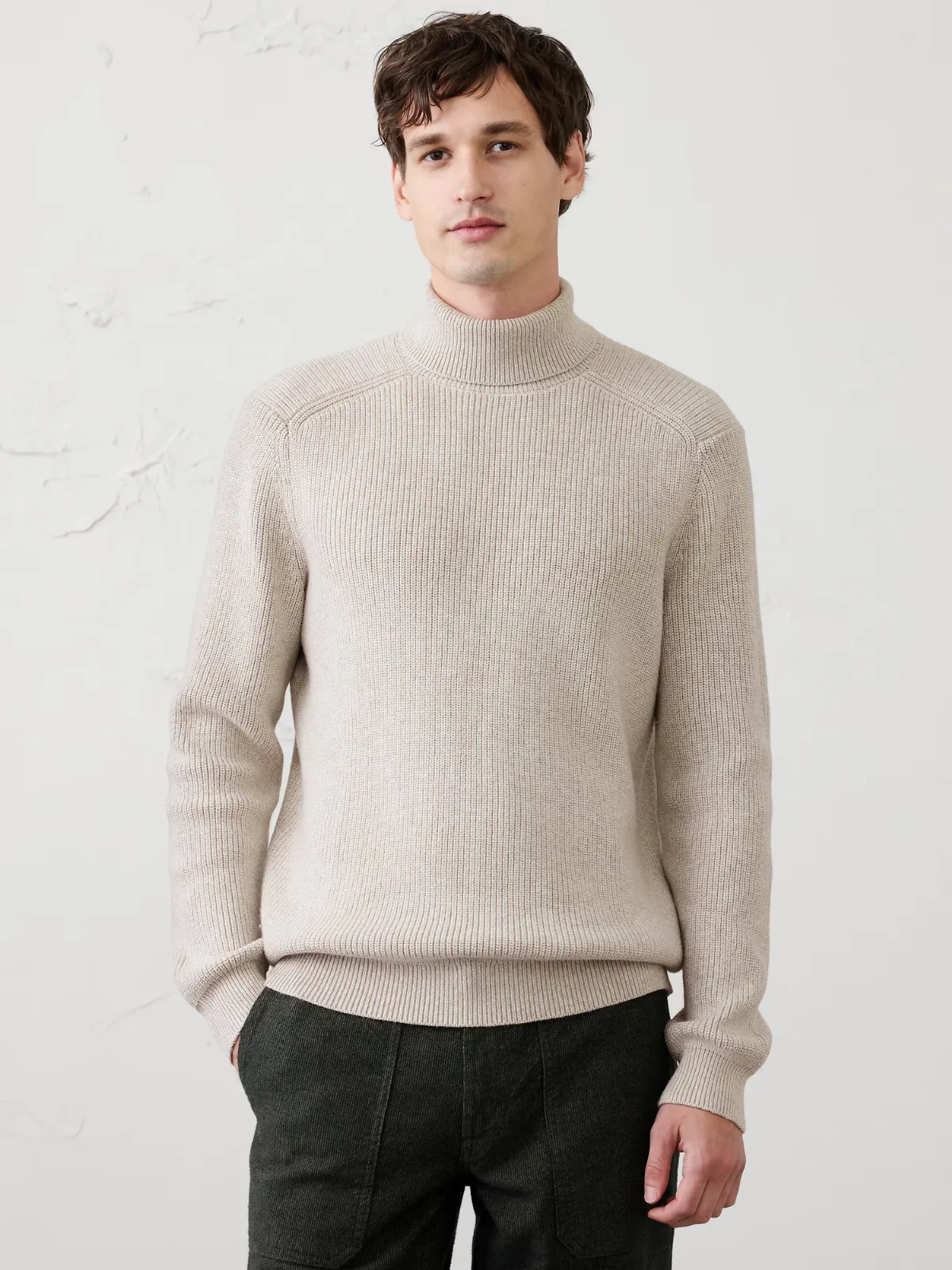 Lofty Textured Turtleneck Sweater by Banana Republic