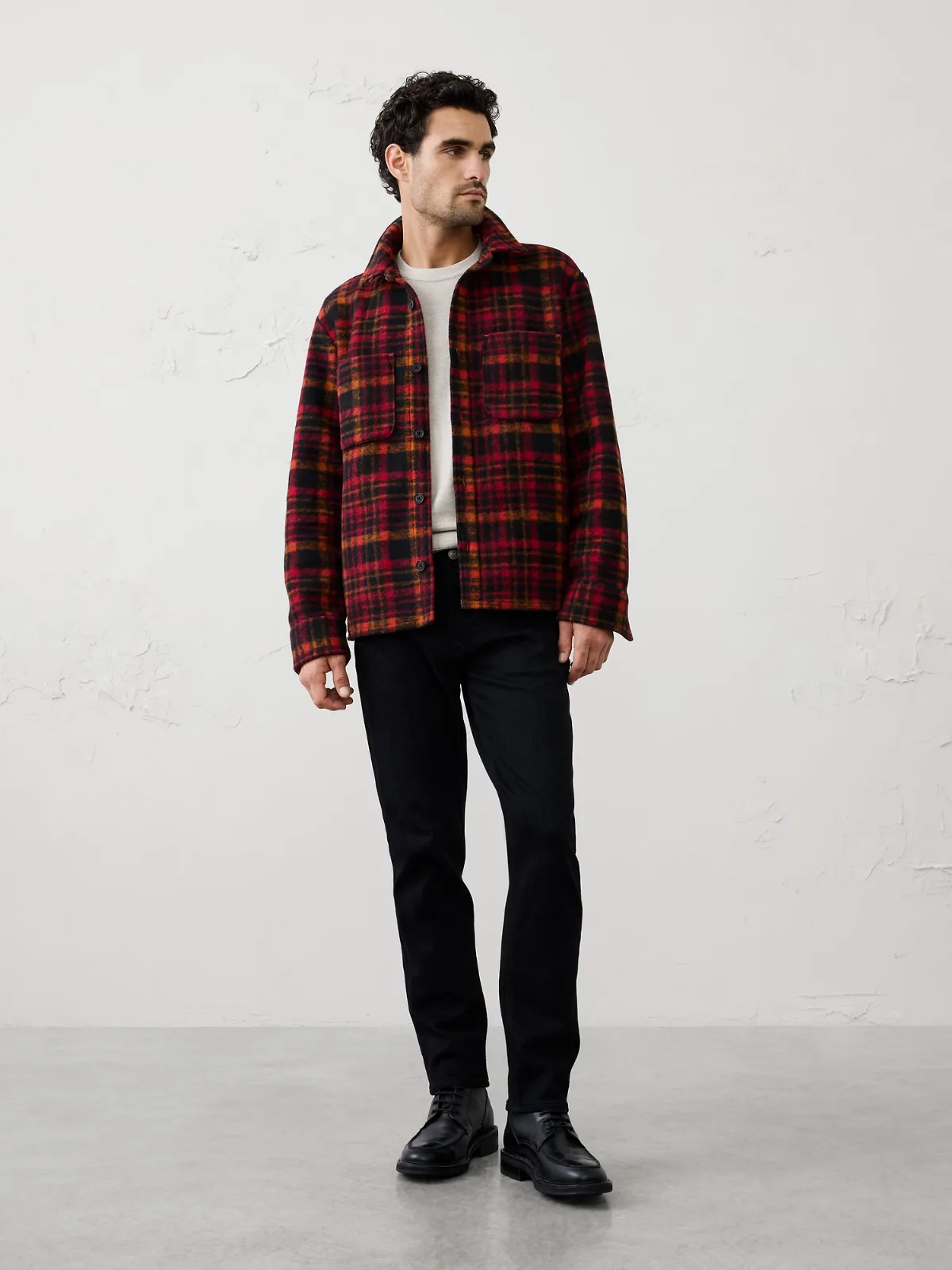 Brushed Shirt Jacket by Banana Republic