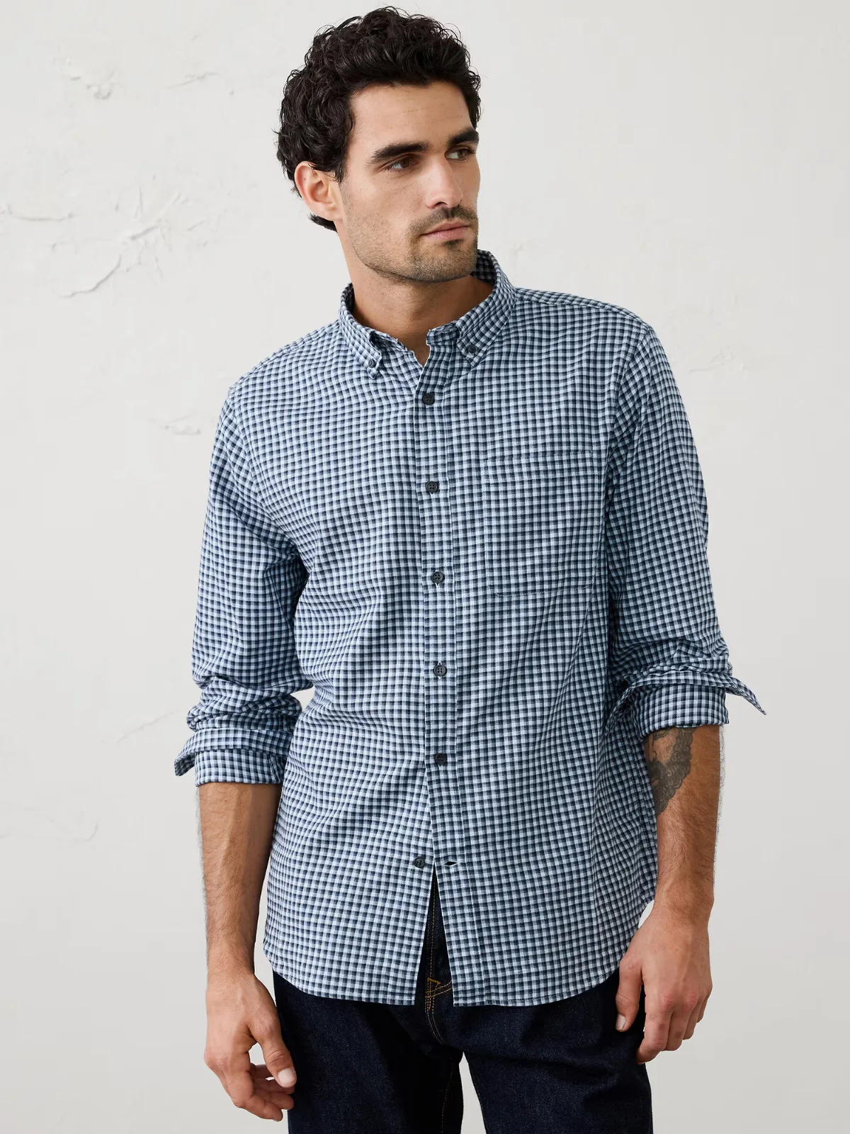 Slim-Fit Lightweight Flannel Shirt by Banana Republic