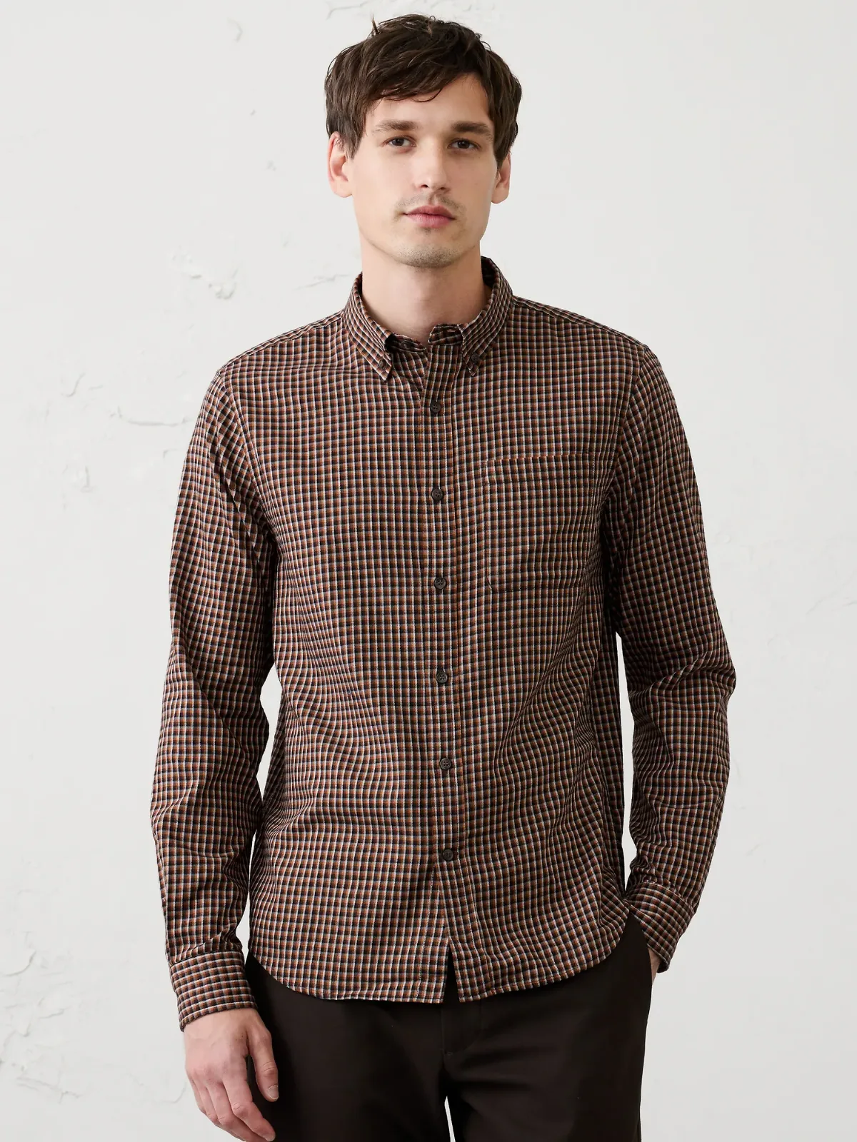 Slim-Fit Lightweight Flannel Shirt by Banana Republic