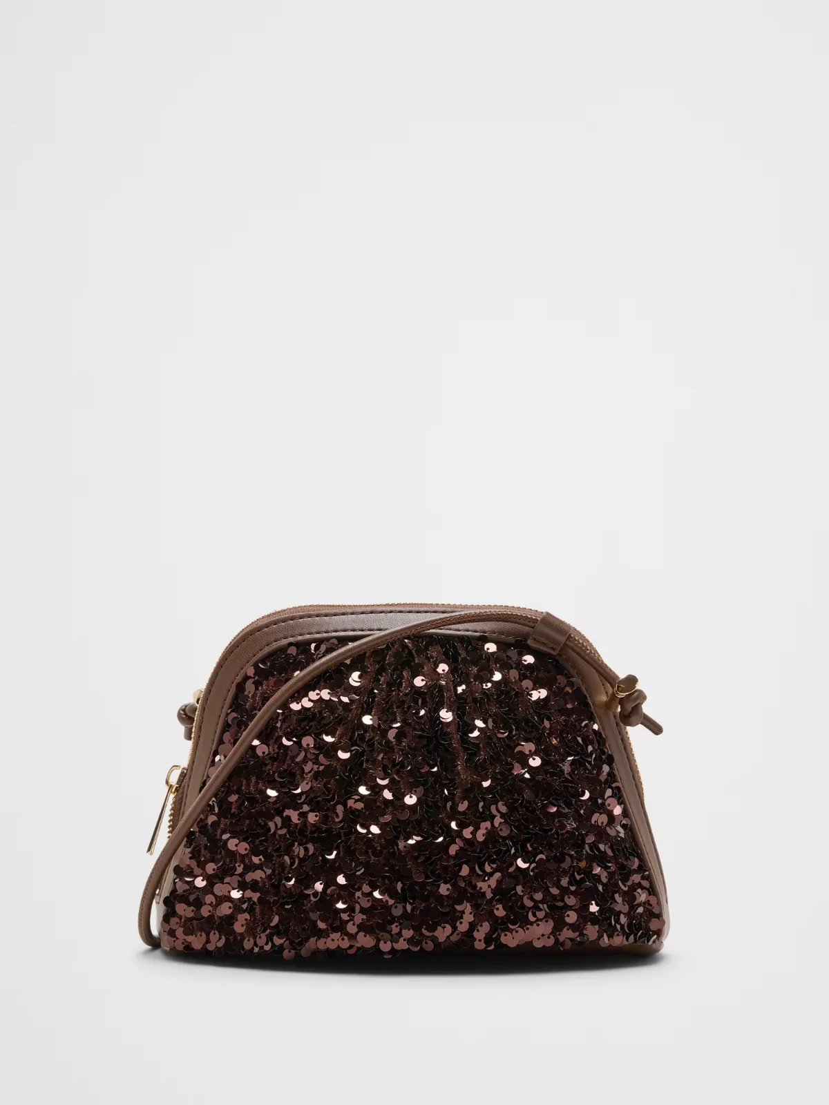 Vegan Leather Mini Zip Cloud Crossbody by Banana Republic