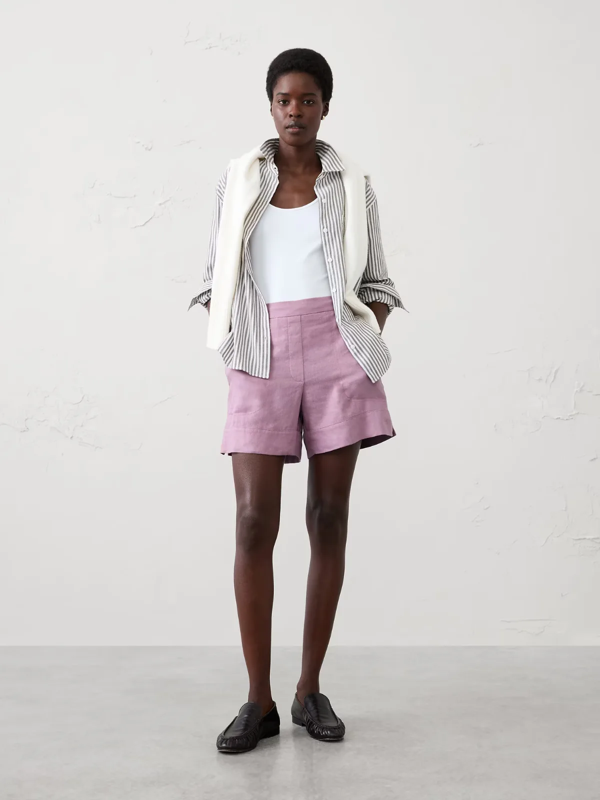 Anyday Linen-Blend High-Rise Short by Banana Republic