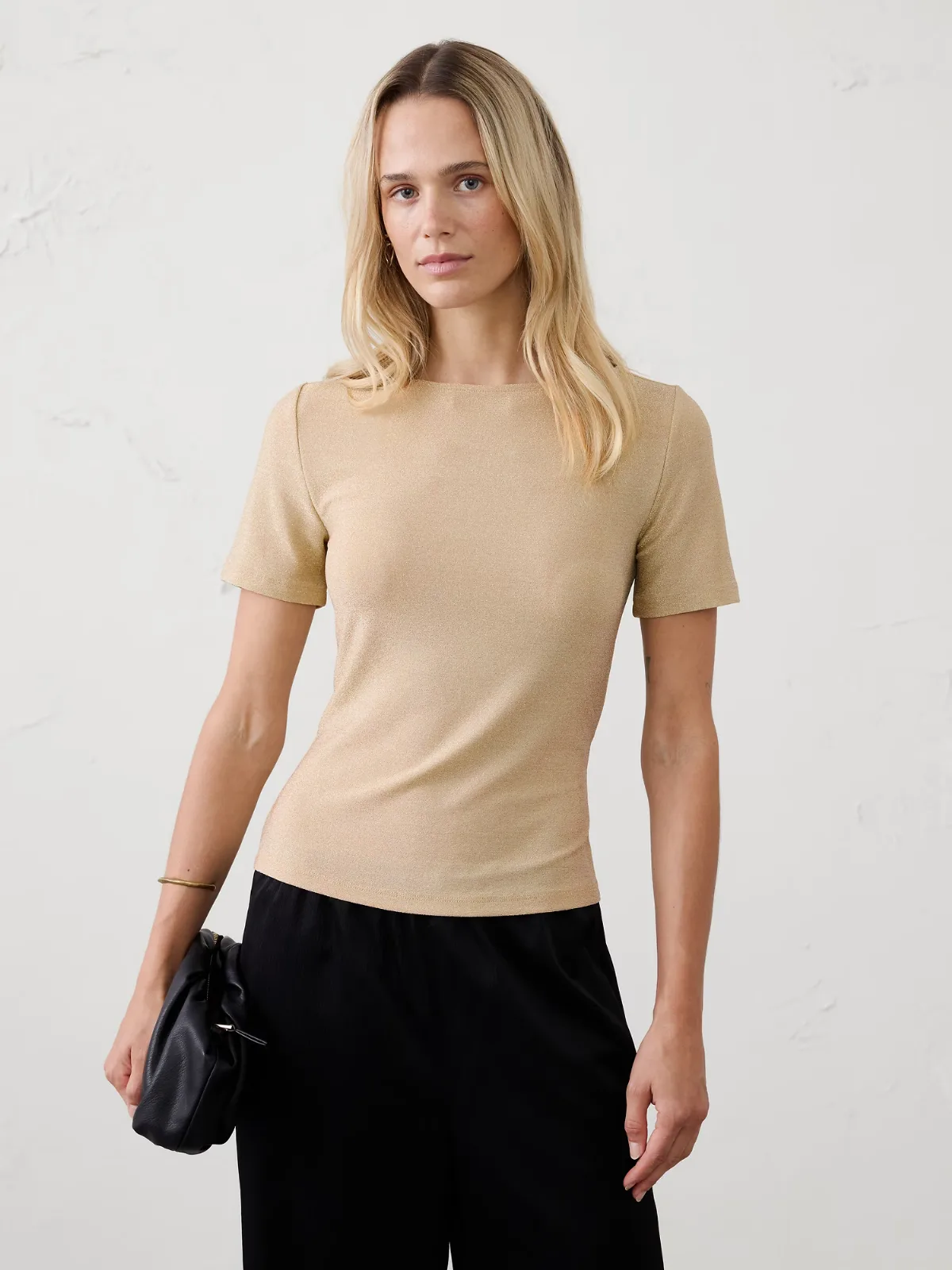 Sparkle Boatneck Top by Banana Republic