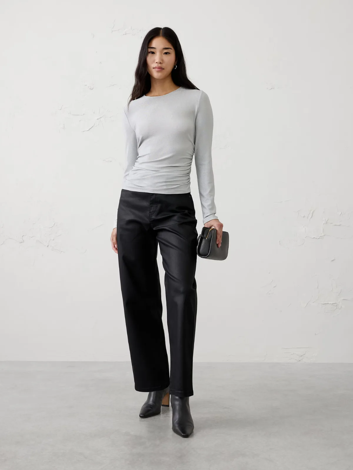 Sparkle Side-Shirred Top by Banana Republic