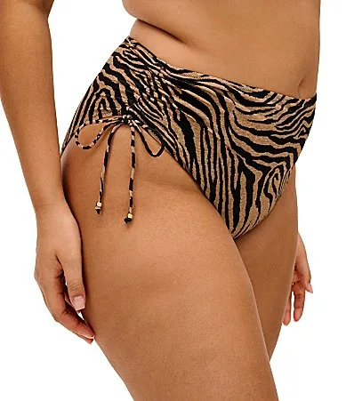 Tortoli Bay Animal Print Adjustable Ties Hipster Swim Bottom by Elomi