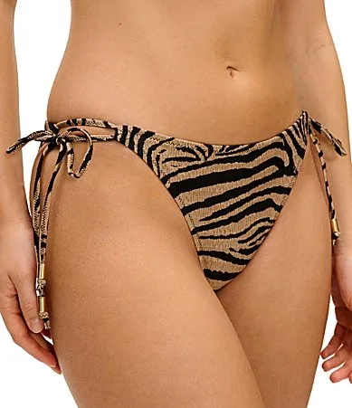 Tortoli Bay Animal Print Moderate Coverage Tie Side Swim Bottom by Freya