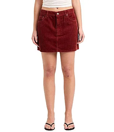 90s Relaxed Mid Rise Corduroy Mini Skirt by Rolla's