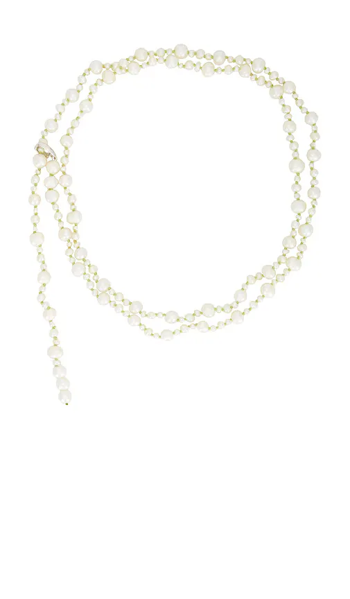 Pearl Wrap Necklace & Belt by Loren Stewart