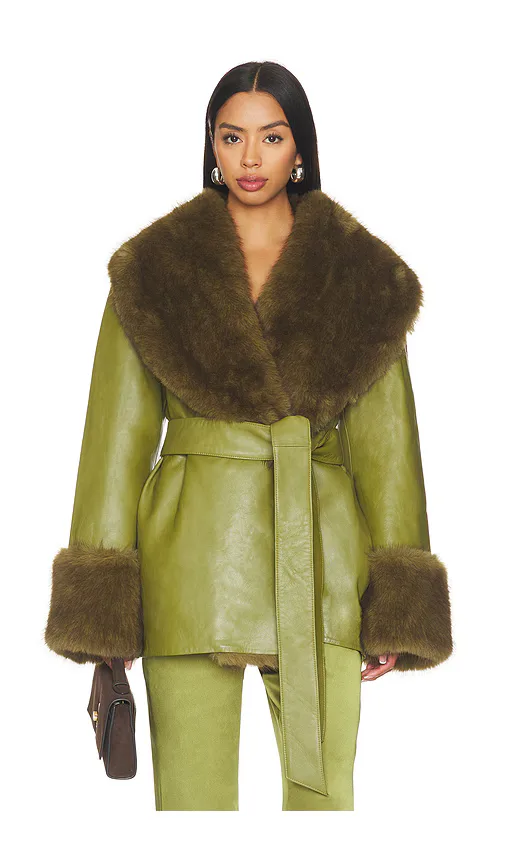 Daly Leather Coat by Seroya