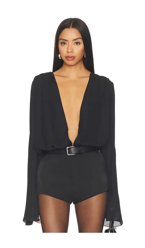 Kalley Long Sleeve Bodysuit by Superdown