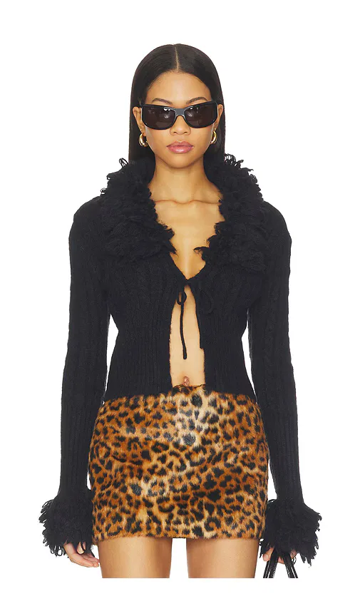 Audryna Shaggy Cardigan by Superdown