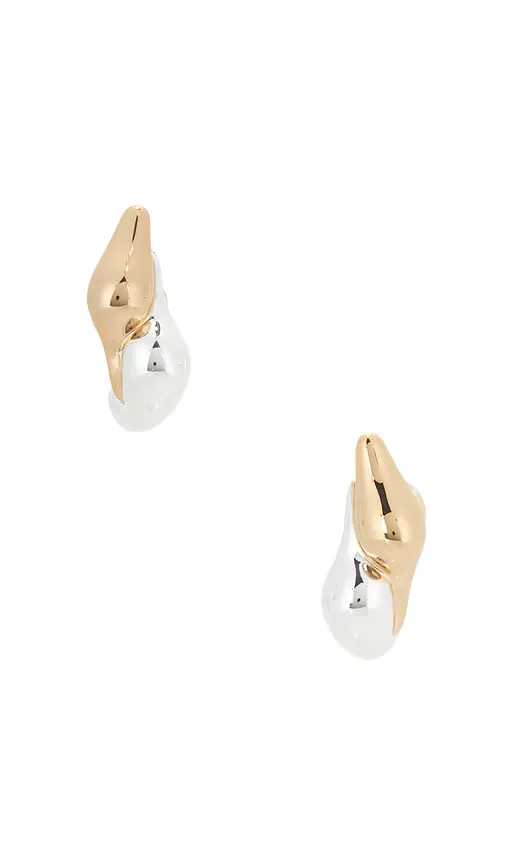 Egret Huggie Earrings
