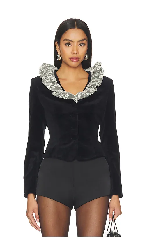 Antoinette Ruffle Collar Jacket by Tanner Fletcher