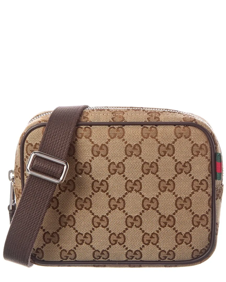 Gg Canvas & Leather Crossbody by Gucci