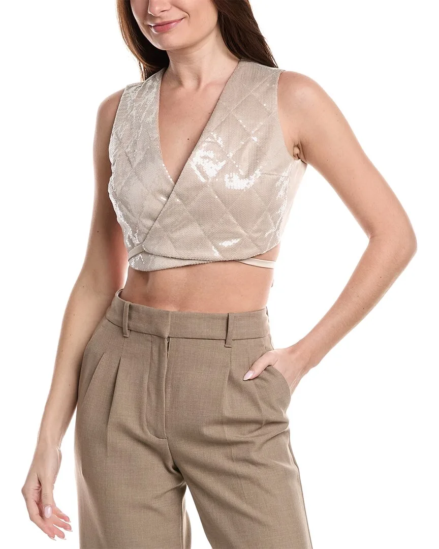 Sequin Quilted Silk-Blend Vest by Brunello Cucinelli