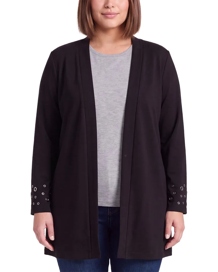 Grommet Cardigan by Anne Klein