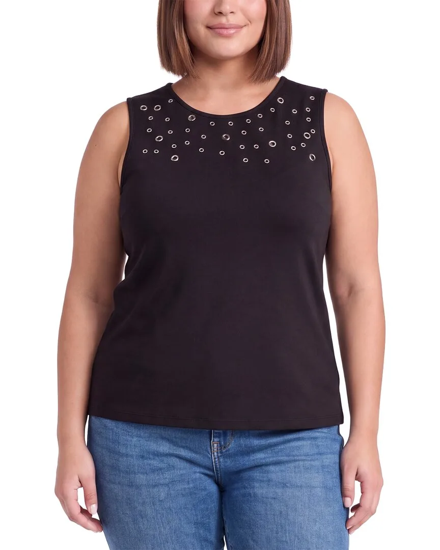 Grommet Tank by Anne Klein