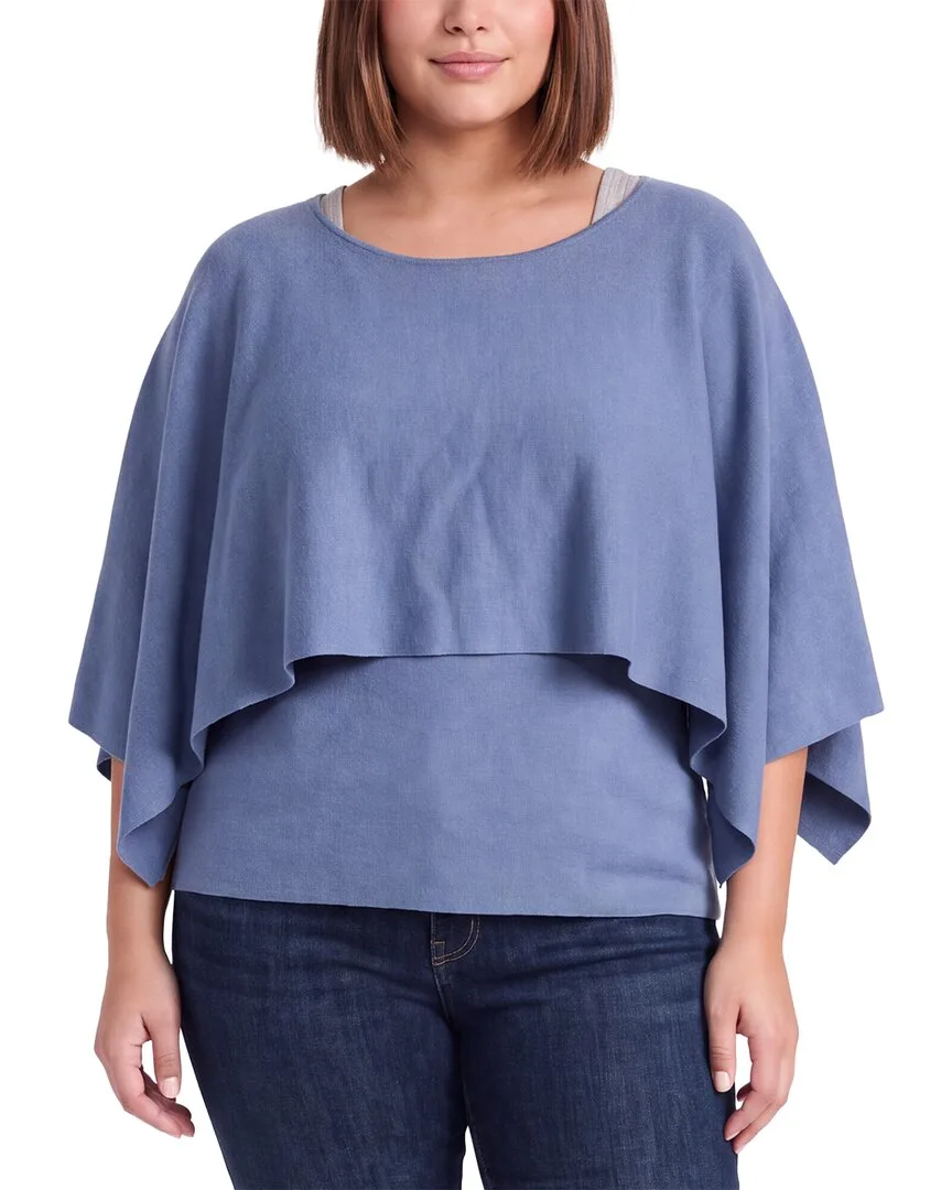 Sweater Cape Top by Anne Klein