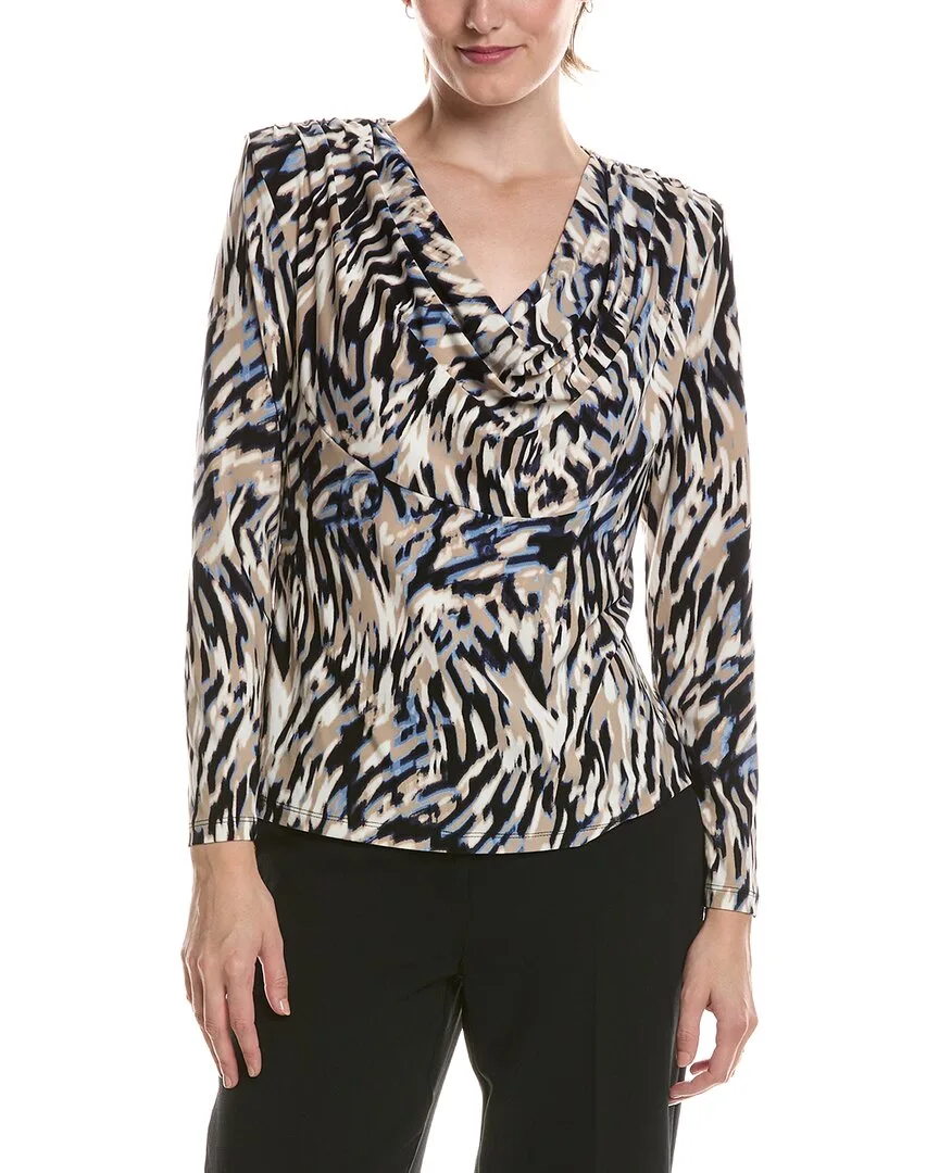 3Q Printed Top by Anne Klein