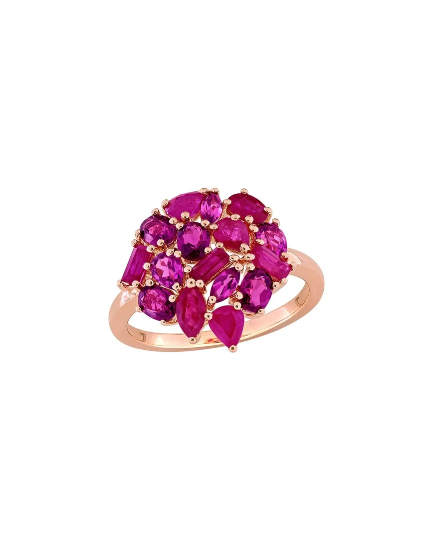 Silver 2.99 ct. tw. Ruby, Rhodolite Cocktail Ring by Rina Limor
