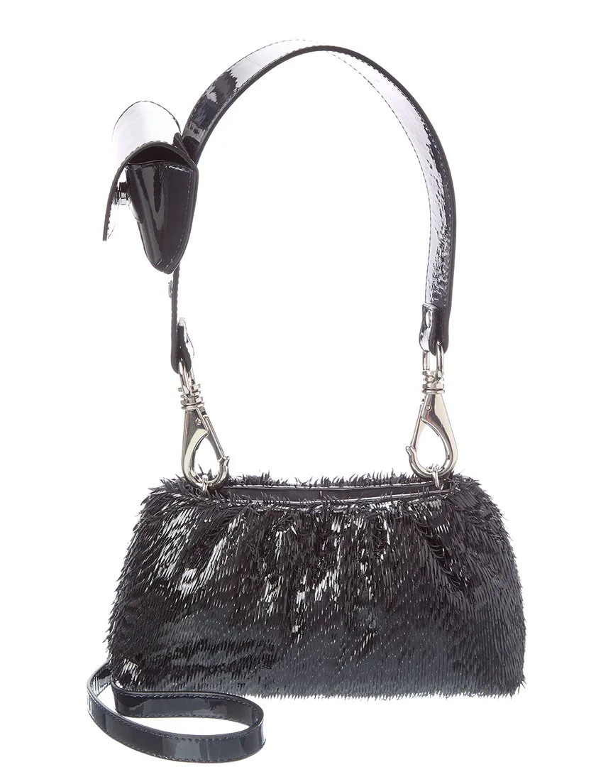 Mini Clutch Laser-Etched Calfskin Shoulder Bag by Agl
