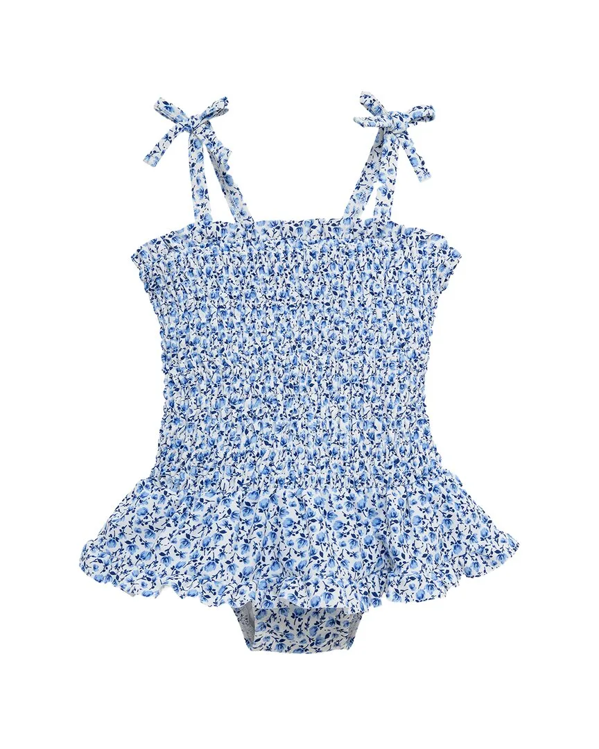 Blue Floral Swimsuit by Little Me