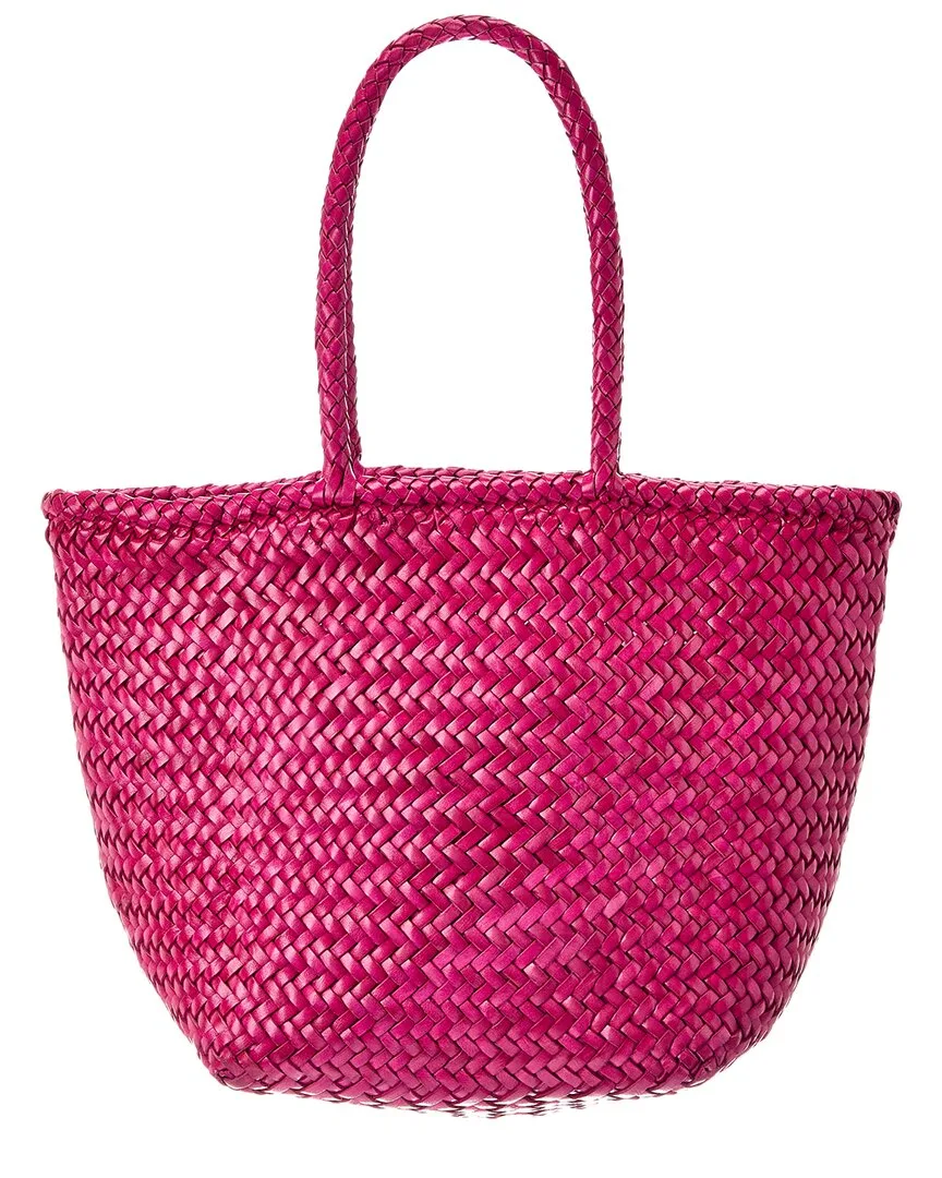 Dragon Diffusion Grace Basket Small Leather Tote by Dragon