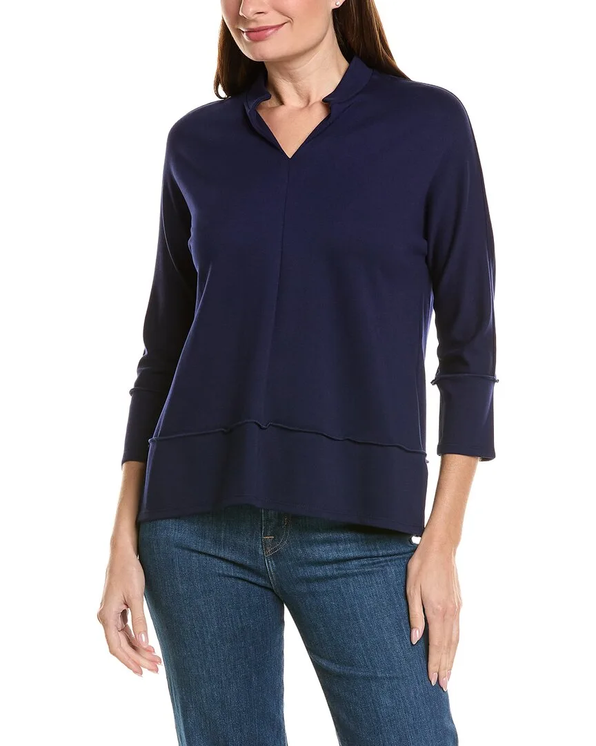 Mandarin Collar Dolman Top by Jones New York