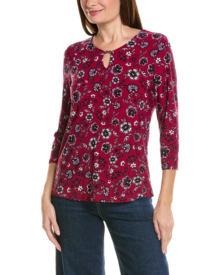 Kissing Trim Top by Jones New York