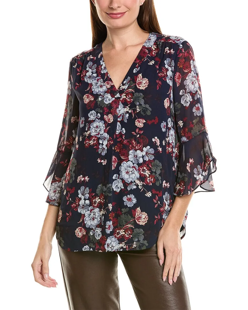 Y Neck Blouse by Jones New York