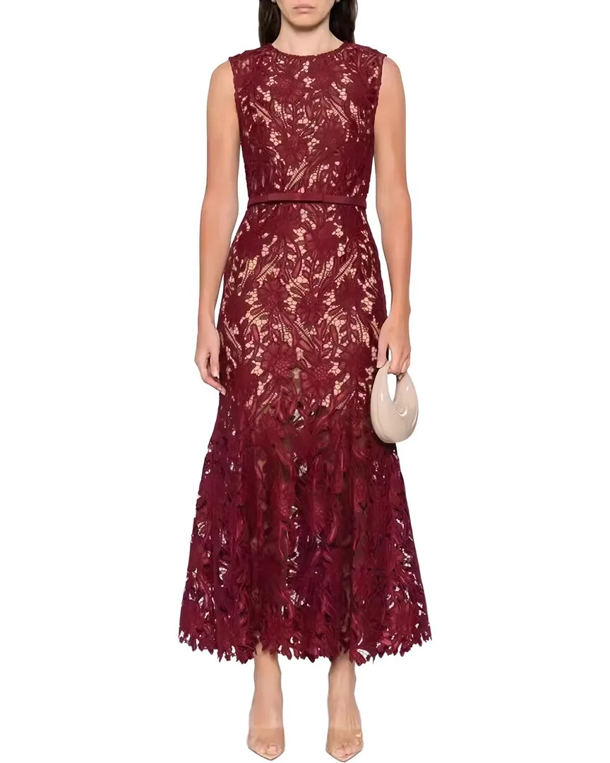 Embellished Midi Dress by Linda Charm
