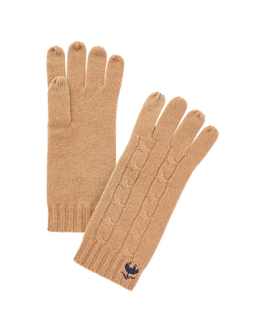 Wool & Cashmere-Blend Cable Gloves by Brooks Brothers