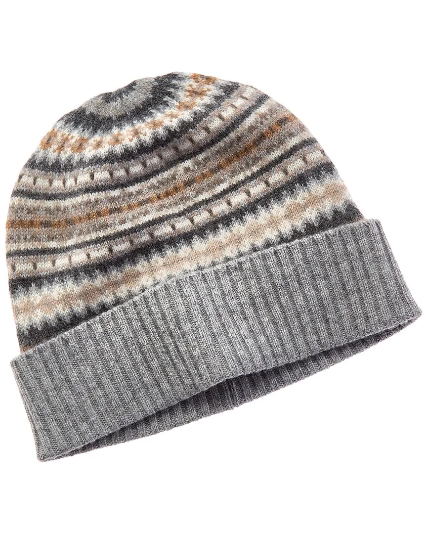 Multi Fairisle Wool & Cashmere-Blend Beanie by Brooks Brothers