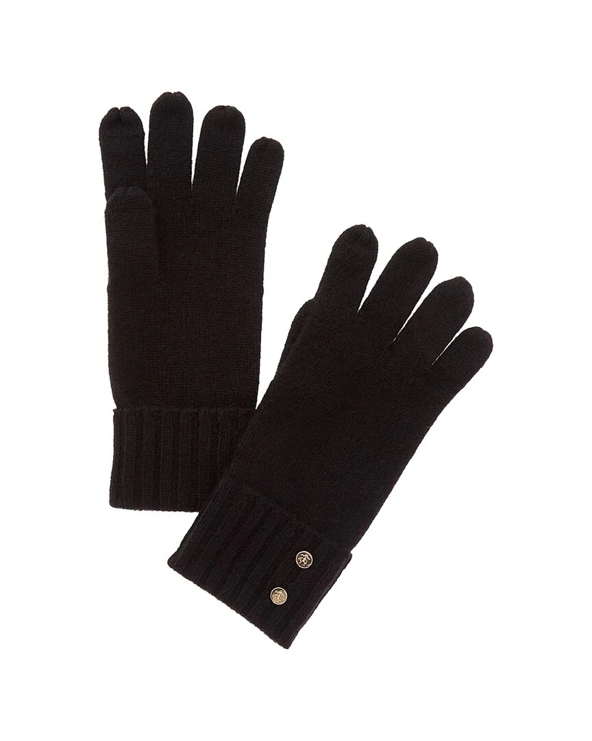 Wool & Cashmere-Blend Button Cuff Gloves by Brooks Brothers