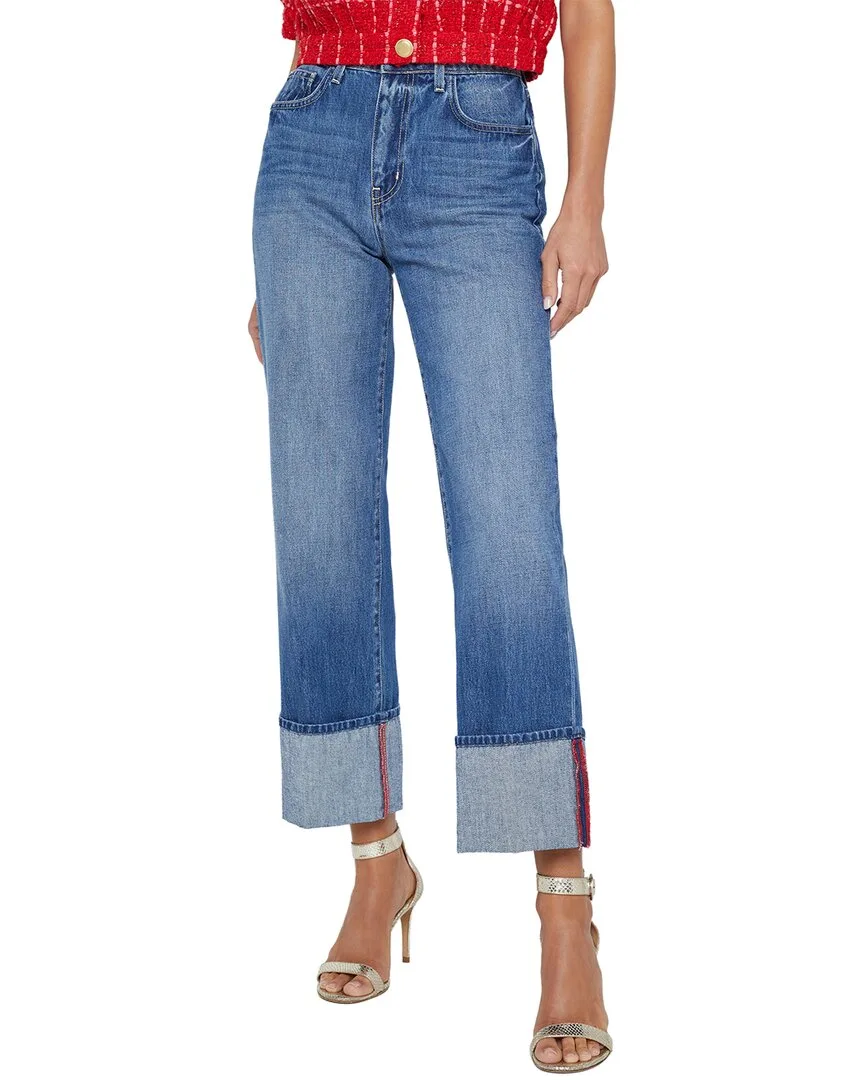 Leighton Ultra High-Rise Cuff Stovepipe Jean by L'AGENCE