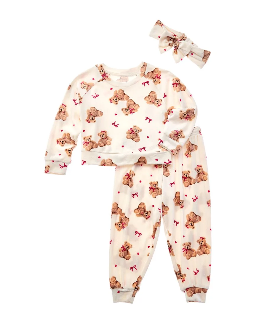 Ren Rof 3Pc Velour Encore Pajama Set by Multi
