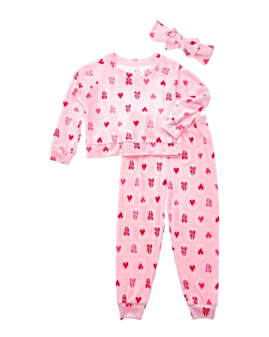 Ren Rof 3Pc Velour Encore Pajama Set by Multi