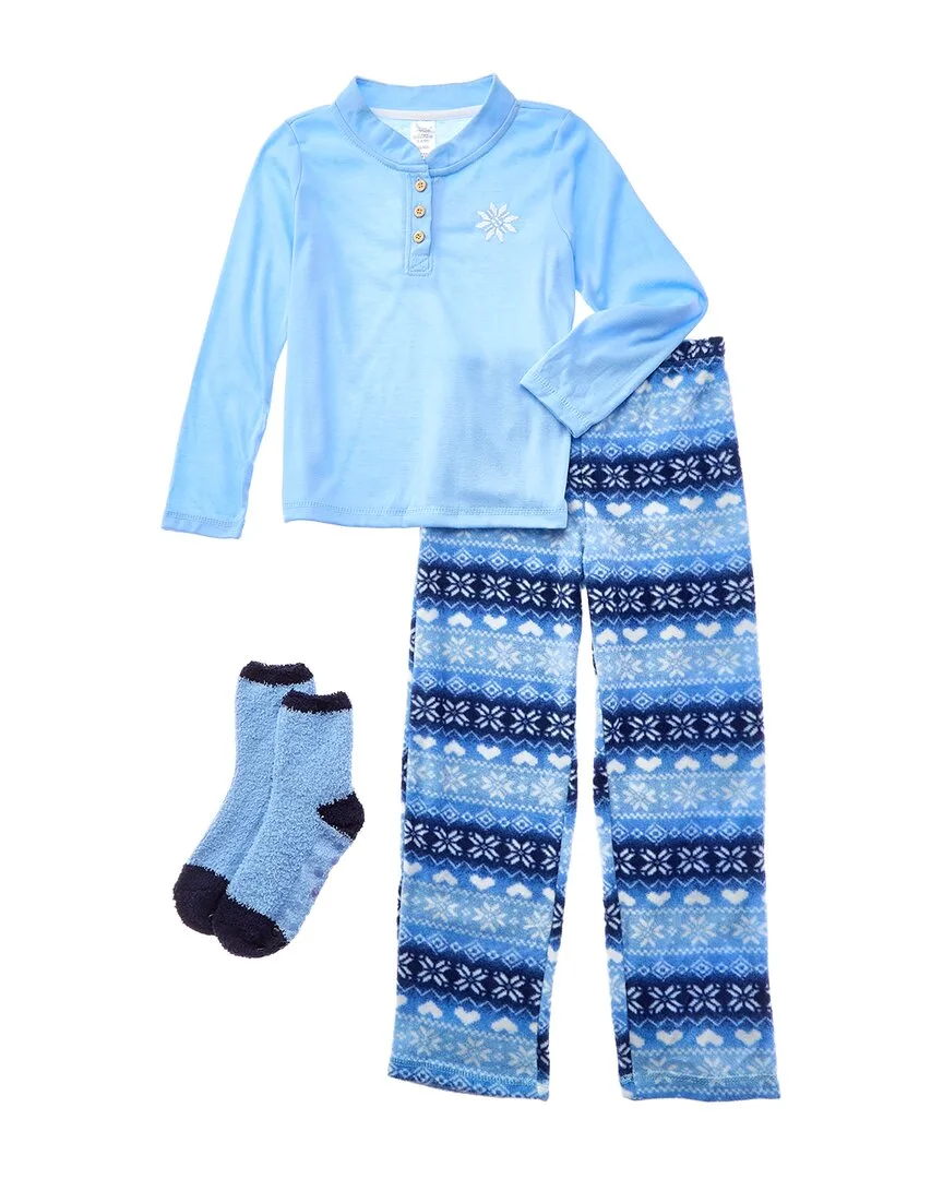 Rene Rofe 4Pc Cozy Tosey Pajama Set by Multi