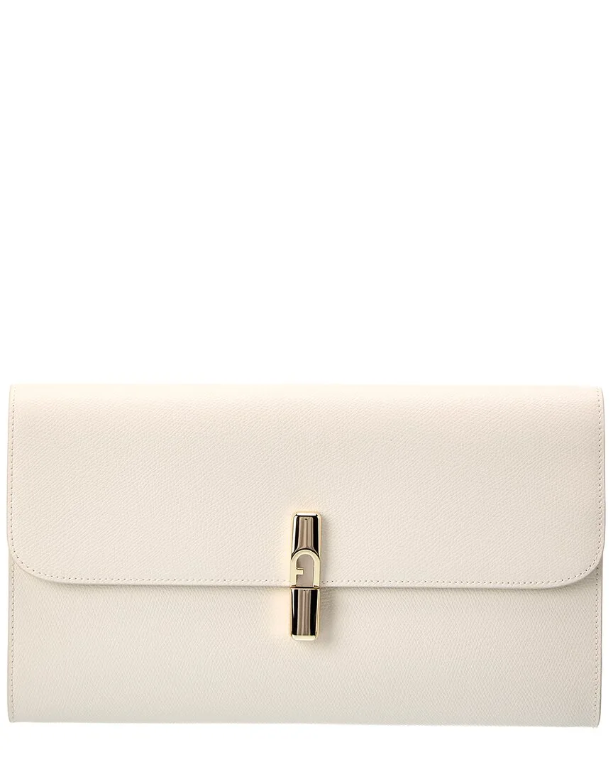 Iride Leather Clutch by Furla