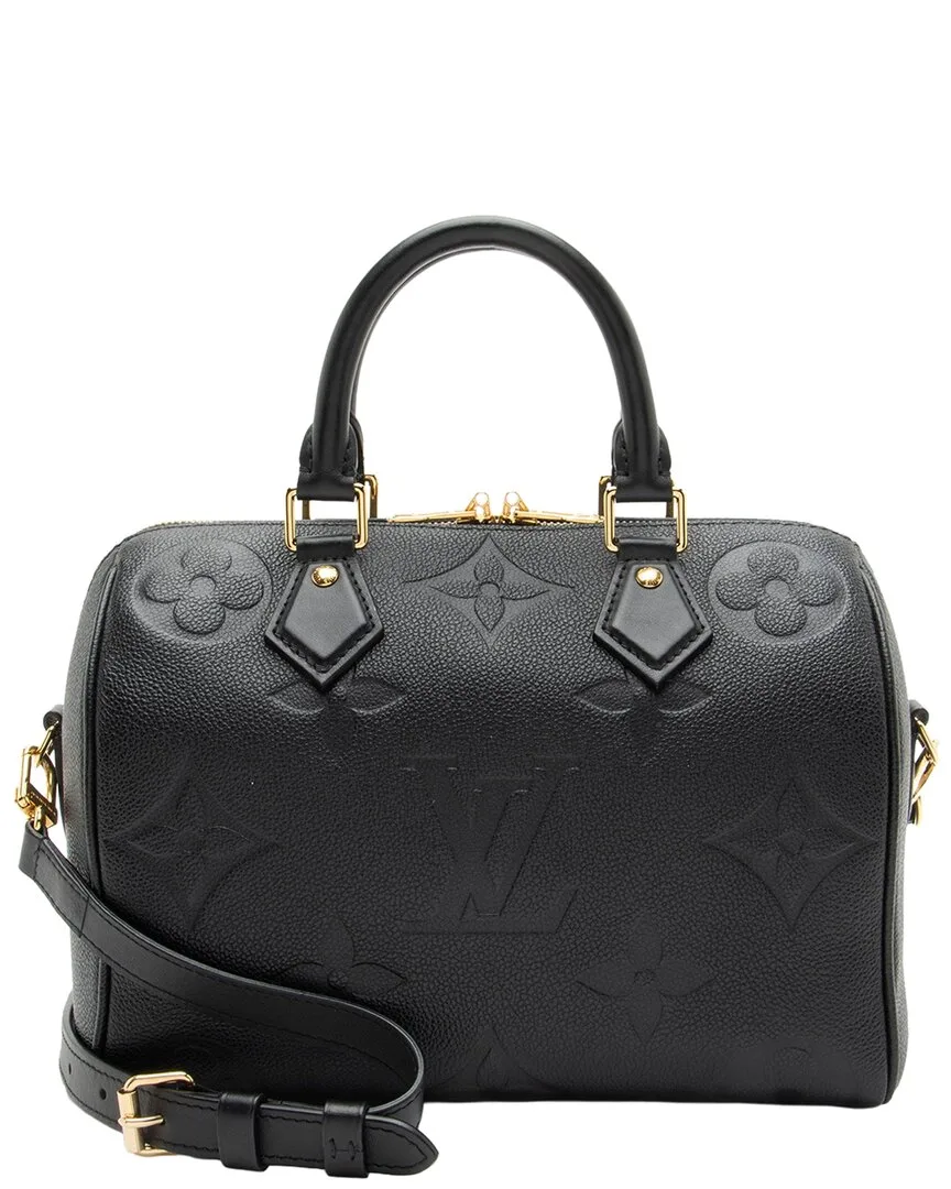 Black Monogram Empreinte Giant Speedy Bandouliere 25 (authentic Pre-Loved) by Louis Vuitton