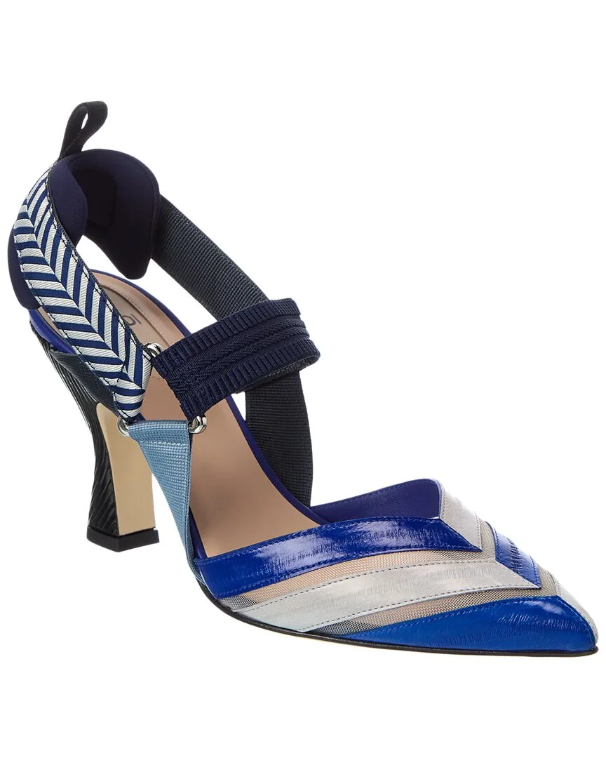 Iconic Colibri Leather Slingback Pump by FENDI