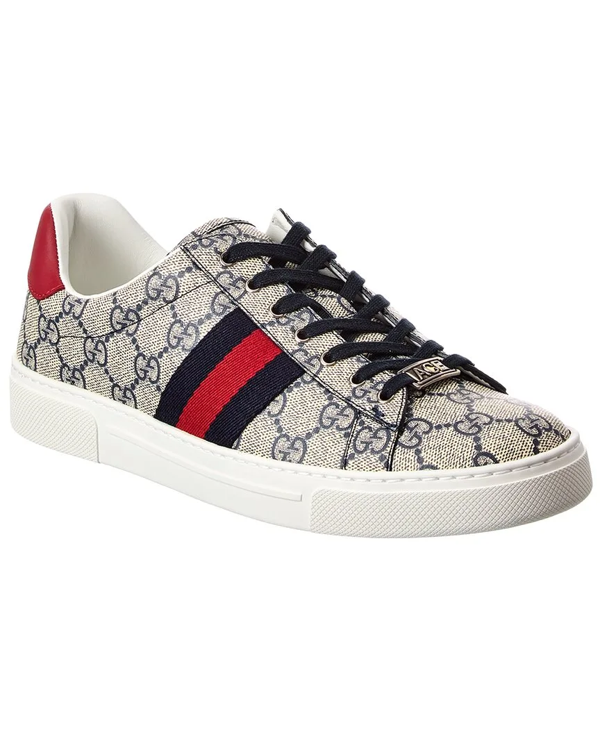Ace Gg Supreme Canvas & Leather Sneaker by Gucci
