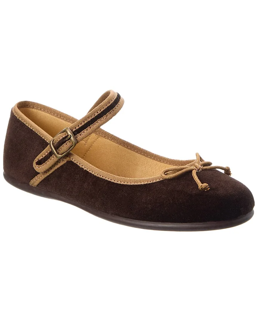 Elis Velvet Ballerina Flat by Elephantito