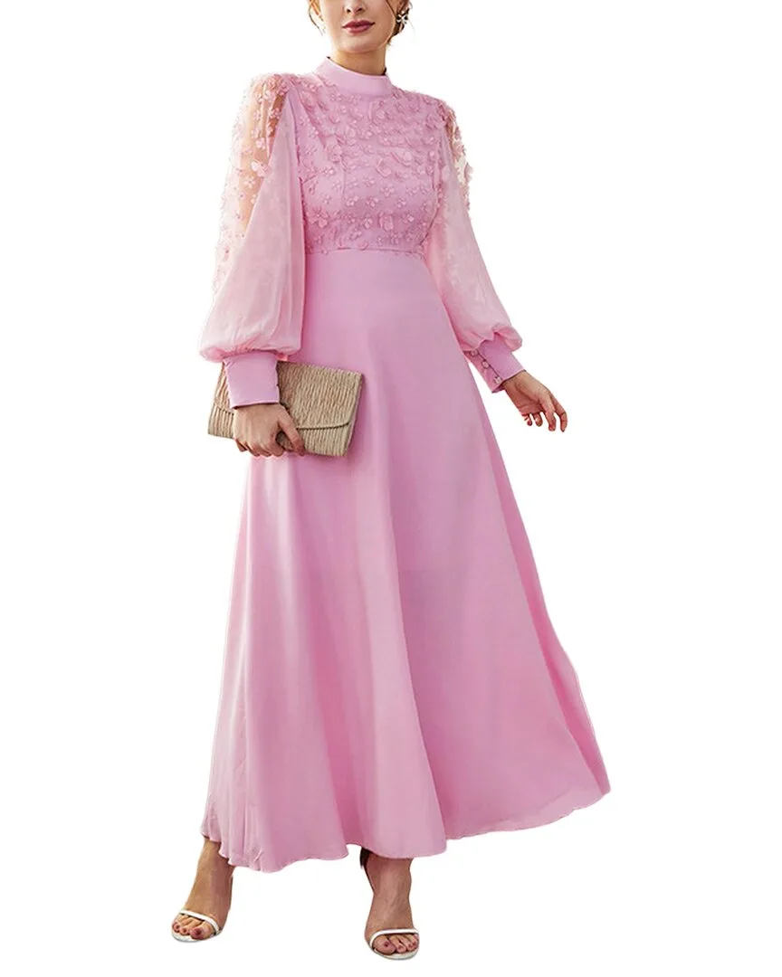 Solid Maxi Dress by Colon Diana