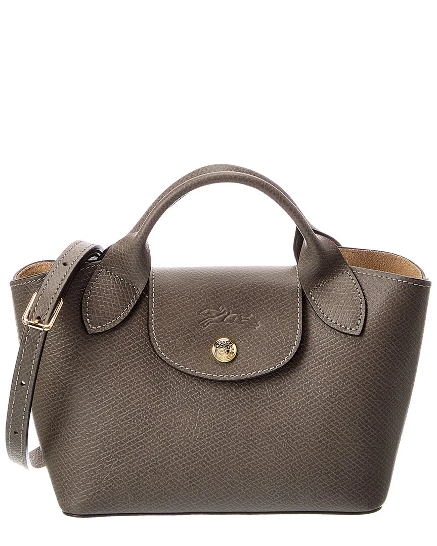 Epure Leather Mini Satchel by Longchamp