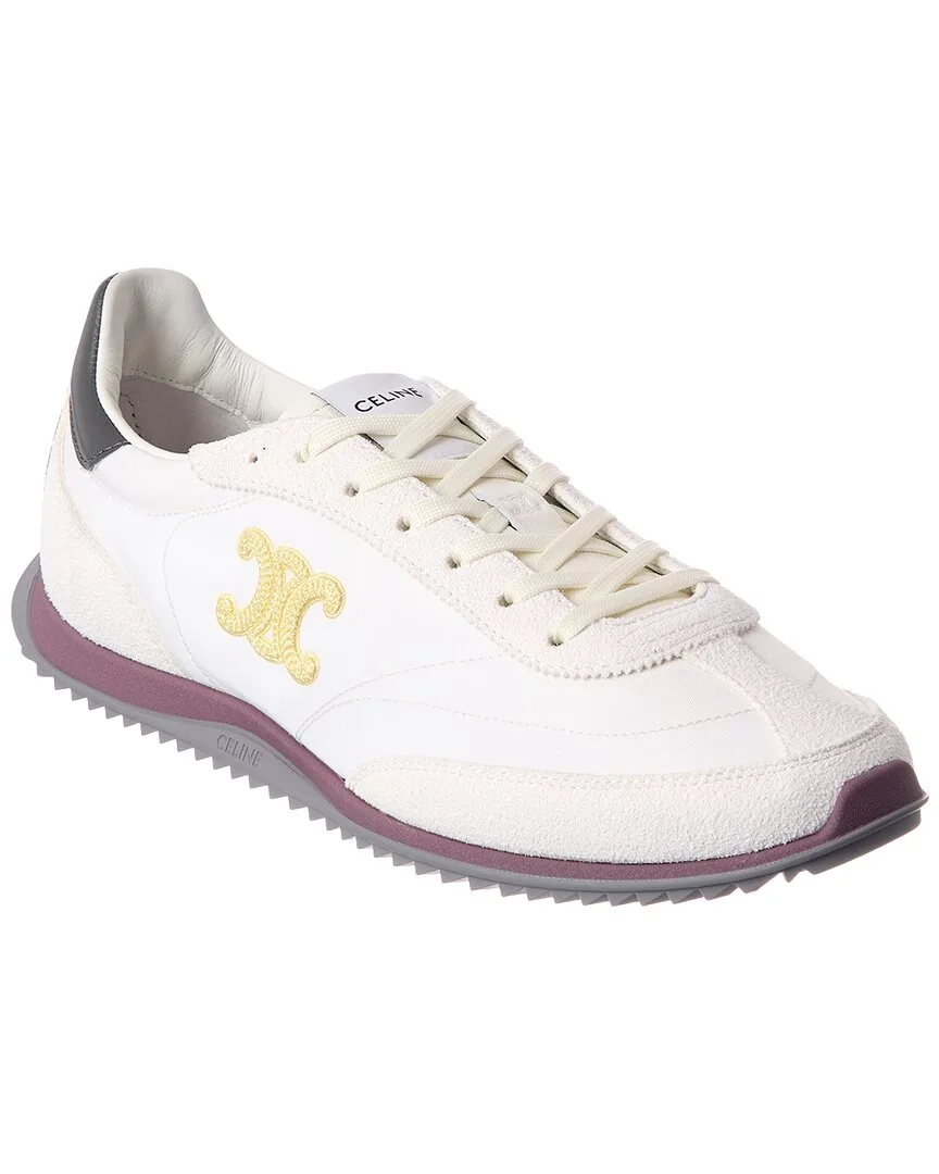 Racer Nylon & Suede Sneaker by Celine