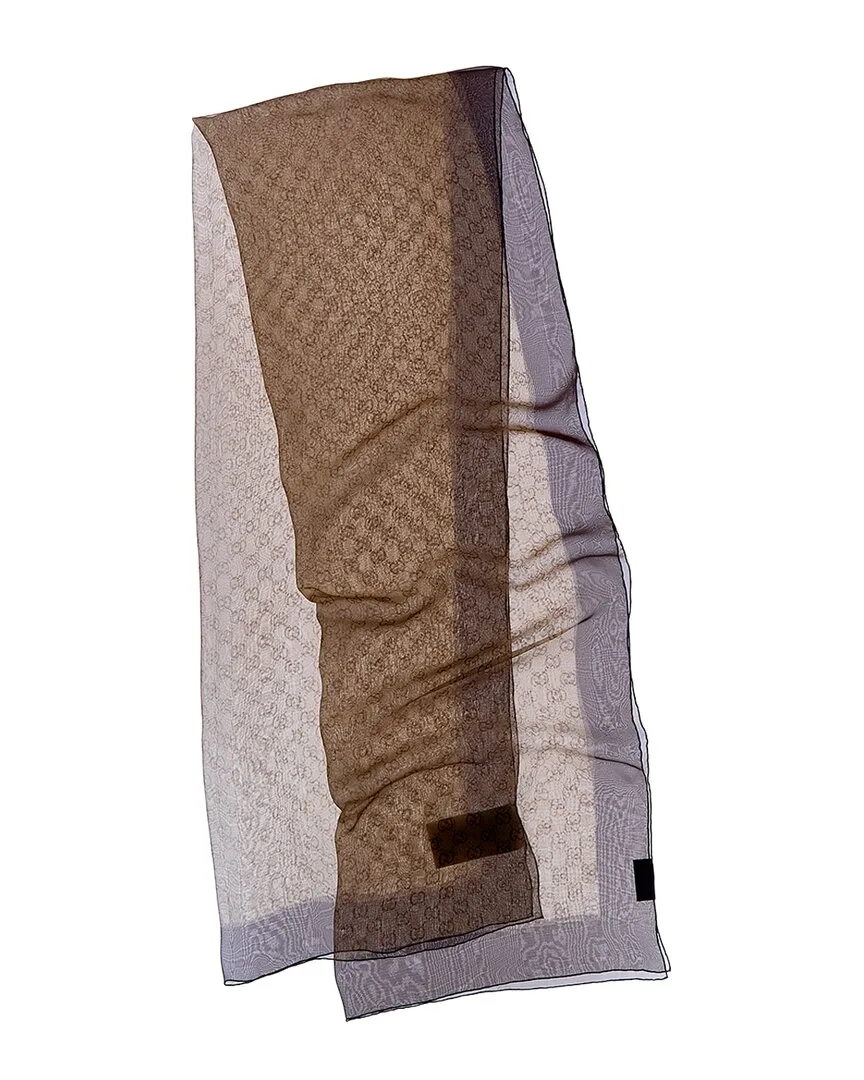 Printed Silk Chiffon Stole by Gucci