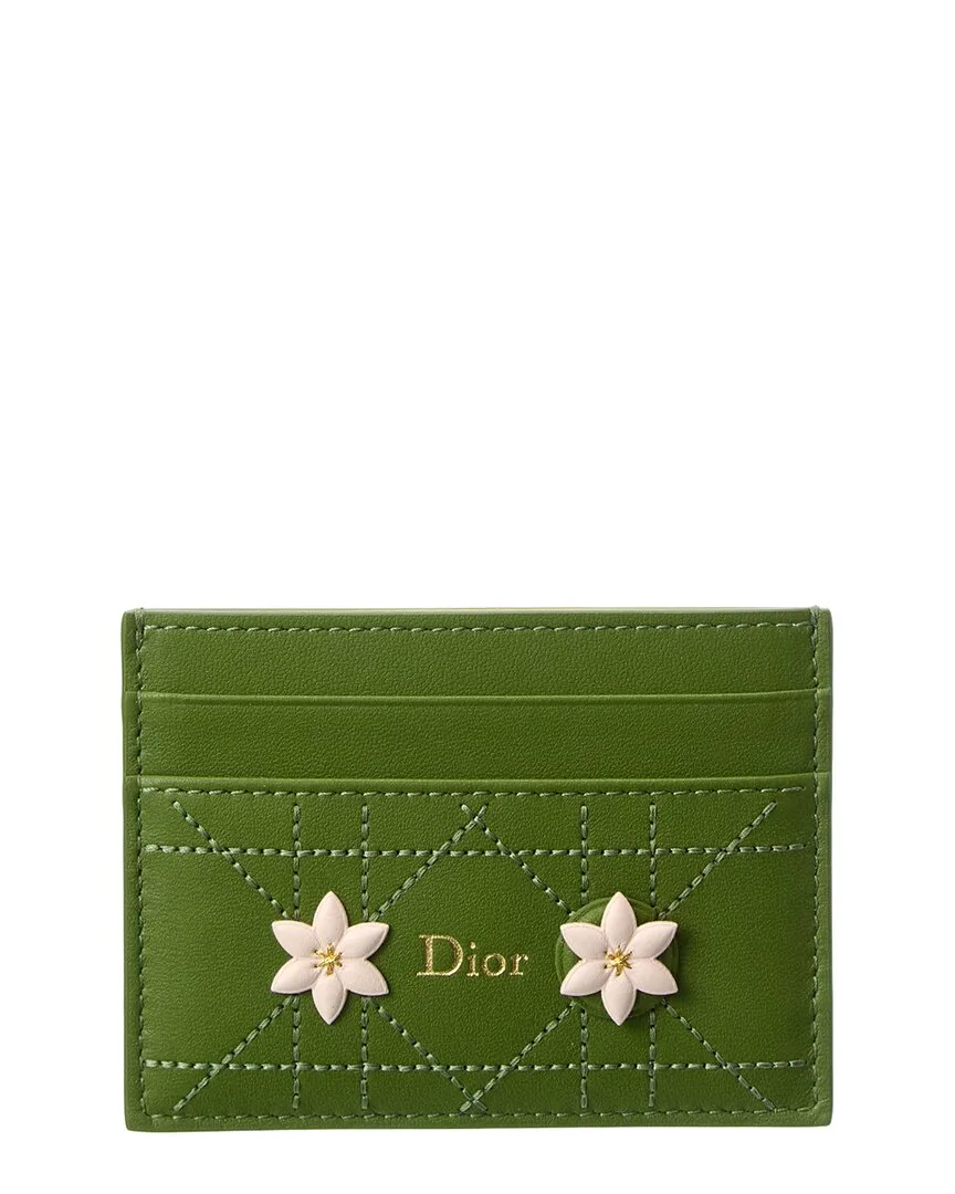 Jardin Small Leather Card Holder by Dior