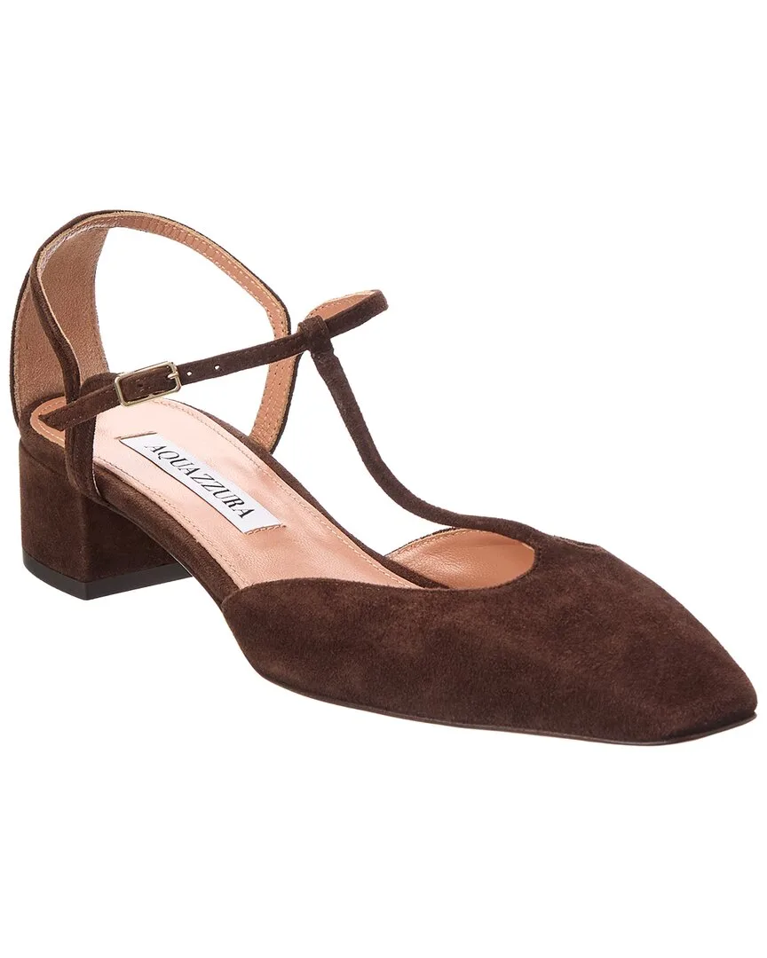 Sorbonne 35 Suede Pump by Aquazzura